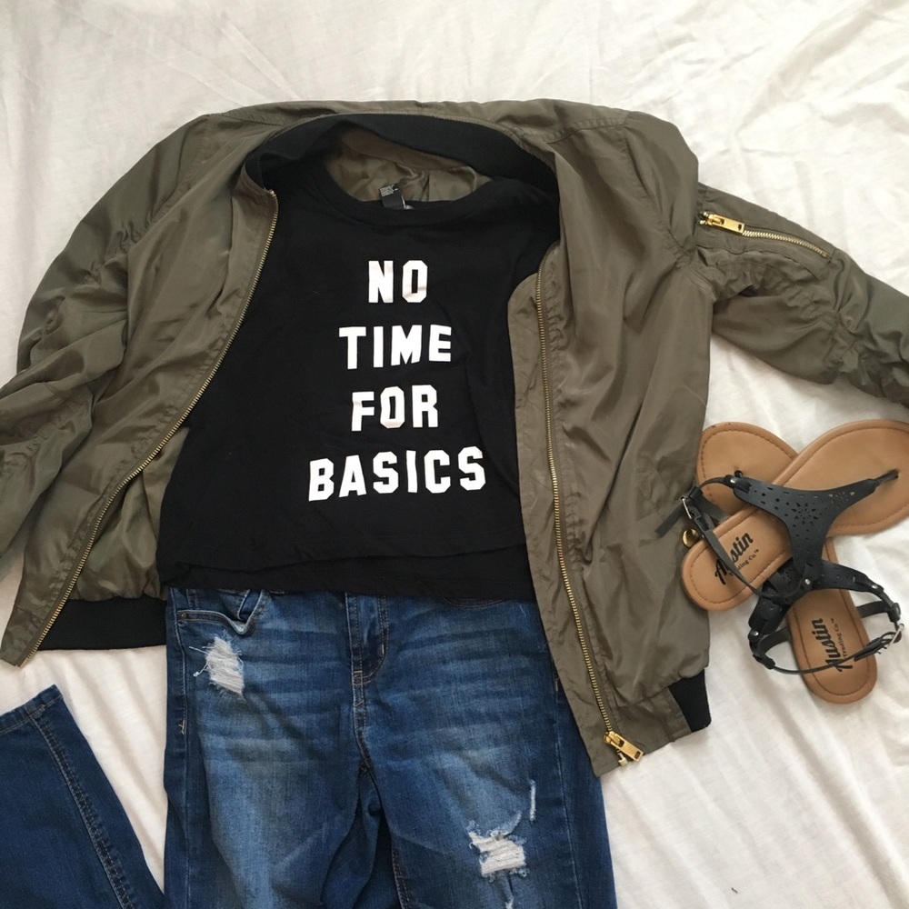 charlotte russe NWOT bomber jacket